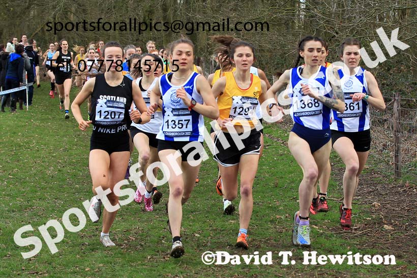 Senior Womens 2022 CAU Inter Counties Cross Country, Prestwold Hall, Loughborough.  Photo: David T. Hewitson/Sports for All Pics
